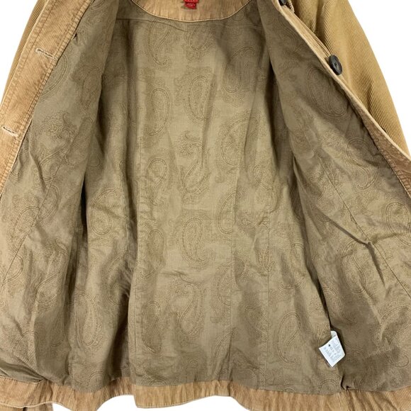 Esprit retro tan corduroy belted light weight elbow patches Jacket size 6 - Picture 4 of 13